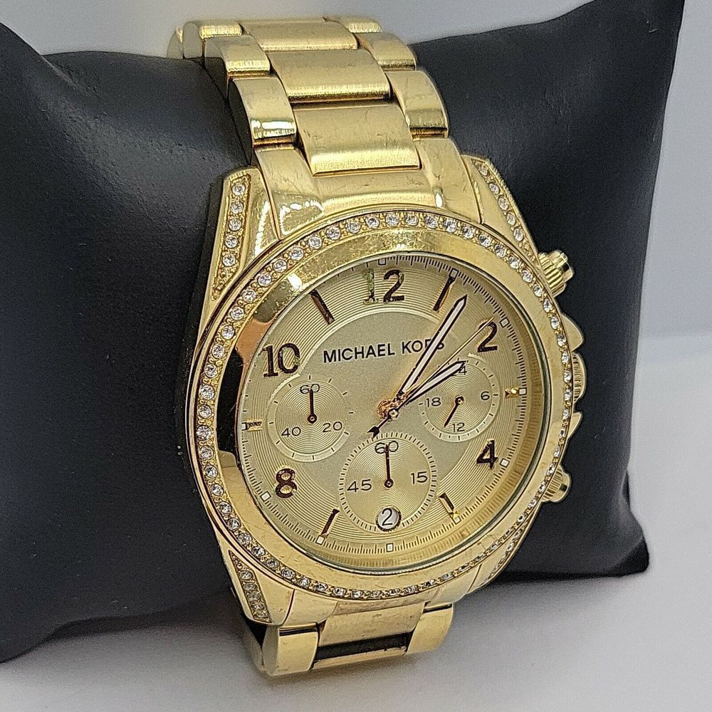 Michael Kors Blair MK5166 Women's Gold Stainless Steel Analog Dial Watch AM277 - Picture 4 of 11